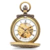 Antique Gold Mechanical Charles Hubert Pocket Watch & Chain 3868-G