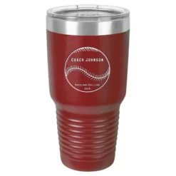 Baseball Coach S Maroon Polar Camel Tumbler