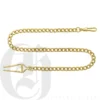 Polished Gold Plated Pocket Watch Chain