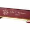 Firefighter S Personalized Desktop Walnut Name Plate