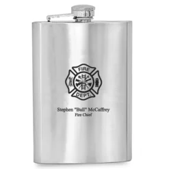 Firefighter S Personalized Flask