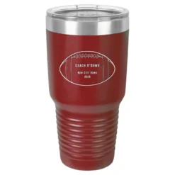 Football Coach S Maroon Polar Camel Tumbler