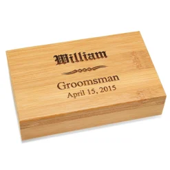 Groomsmen Gift Bamboo 2 Piece Wine Tool Set