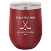 Hockey Coach S Maroon Insulated Stemless Wine Glass