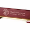 US Marines Personalized Desktop Walnut Name Plate