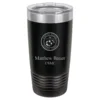 Marines Emblem 20 Ounce Black Polar Camel Travel Mug