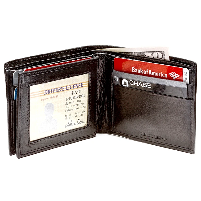 Men S Bifold Wallet With ID & Credit CarP 1 Men S Bifold Wallet With ID & Credit CarP