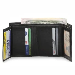 Men S Trifold Wallet With Double ID Windows -Deals Zippo Gifts Store men s trifold wallet with double id windows 114