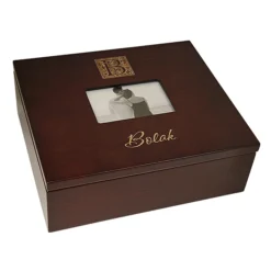 Monogram Keepsake Box With Picture Frame Lid