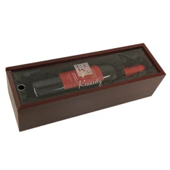 Monogram Single Bottle Wine Presentation Box With See-Through Lid