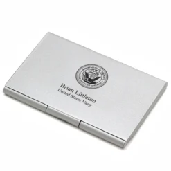 US Navy Engraved Business Card Case