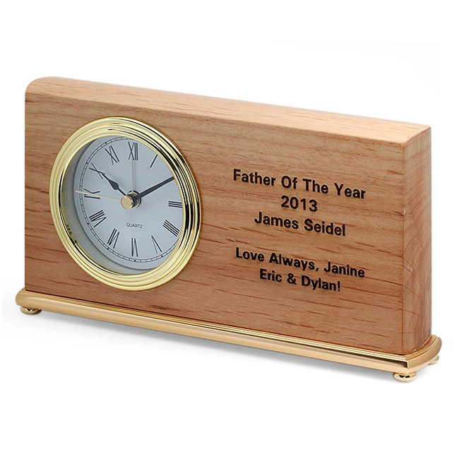 Personalized Father Of The Year Desk Clock 1 Personalized Father Of The Year Desk Clock