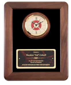 Personalized Firefighter S Clock And Frame