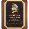 Personalized Firefighter S Plaque With Beveled Corners
