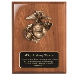 Personalized US Marine Corps Emblem PlaqP
