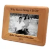 Personalized Red Alder DAD Picture FrameP