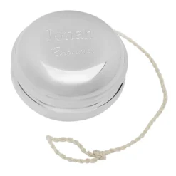 Personalized Polished Silver Yo Yo