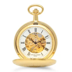 Personalized Mechanical Charles Hubert Pocket Watch & Chain #3556