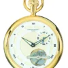 Gold Open-Faced Charles Hubert Pocket Watch & Chain #3901-G