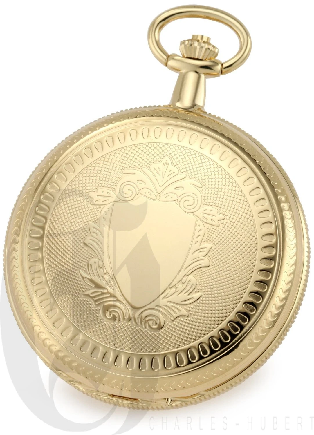 Gold Charles Hubert Mechanical Pocket Watch & Chain #3909-G 1 Gold Charles Hubert Mechanical Pocket Watch & Chain #3909-G