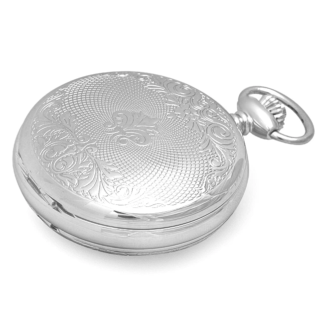 Silver Mechanical Charles Hubert Pocket Watch And Chain ` 3 Silver Mechanical Charles Hubert Pocket Watch And Chain ` - Image 3