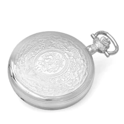 Silver Mechanical Charles Hubert Pocket Watch And Chain #3703 -Deals Zippo Gifts Store polished silver mechanical pocket watch and chain by charles hubert 3703 85