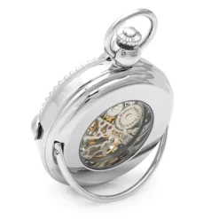 Silver Mechanical Charles Hubert Pocket Watch & Chain #3847 -Deals Zippo Gifts Store polished silver mechanical pocket watch chain by charles hubert 3847 100