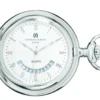 Silver Charles Hubert Pocket Watch & Chain #3900-W
