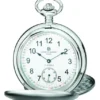 Silver Charles Hubert Pocket Watch & Chain #3907-WRR