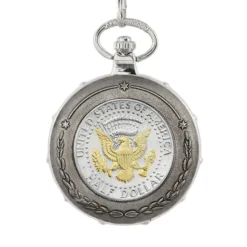 Presidential Seal Half Dollar Pocket Watch