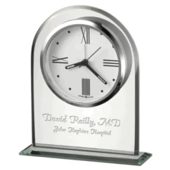 Regent Crystal Tabletop Clock By Howard Miller