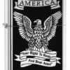 Right To Bear Arms High Polish Chrome Zippo Lighter - ID`