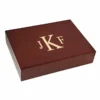 Roman Monogram Piano Finish 30 Cigar Humidor