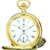 Satin Gold Charles Hubert Pocket Watch & Chain #3908-GR