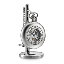 Skeletal Pocket Watch & Stand By Dalvey