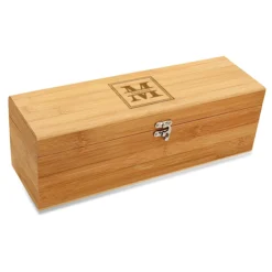 Split Monogram Bamboo Wine Box