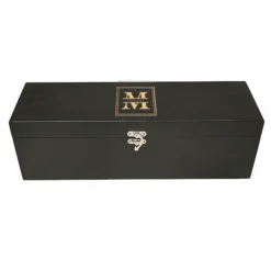 Split Monogram Black Wine Box
