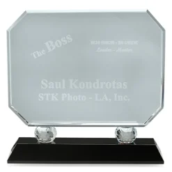 The Boss Crystal Award With Black Base