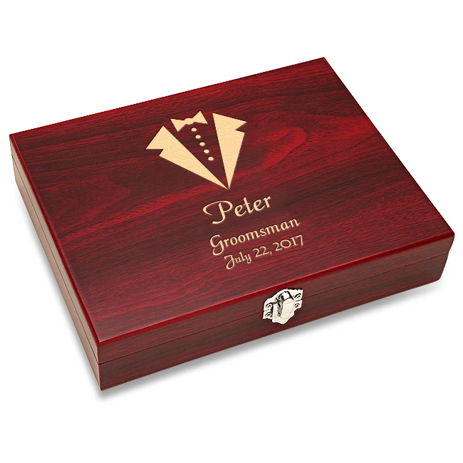 Tuxedo Theme Black Flask Set With Wooden Box 1 Tuxedo Theme Black Flask Set With Wooden Box