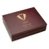 Tuxedo Theme Rosewood Finish Playing Card Box
