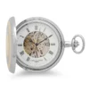 Two Tone Mechanical Charles Hubert Pocket Watch And Chain #3711
