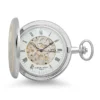 Two Tone Mechanical Charles Hubert Pocket Watch & Chain #3860