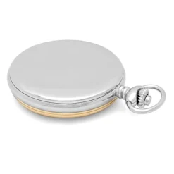 Engraved Two Tone Charles Hubert Pocket Watch And Chain #3553-T -Deals Zippo Gifts Store two tone pocket watch and chain by charles hubert 3553 t 82