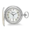 Engraved Quartz Charles Hubert Pocket Watch & Chain #3554