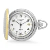 Two Tone Quartz Charles Hubert Pocket Watch & Chain #356`