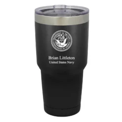 US Navy Emblem Personalized 30 Ounce TumP