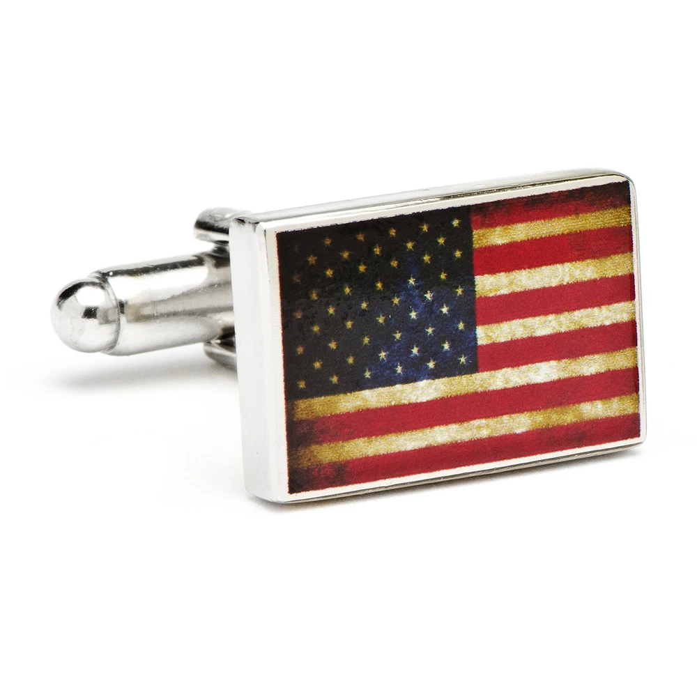 Vintage American Flag Cufflinks 1 Vintage American Flag Cufflinks