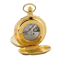 Walking Liberty Half Dollar Goldtone Pocket Watch & Chain -Deals Zippo Gifts Store walking liberty half dollar goldtone pocket watch with train cover on back 93
