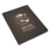 World S Best Boss Black Leatherette Portfolio & Pad Hold`
