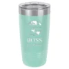 World S Best Boss Personalized 20 Ounce Teal Polar Camel Travel Mug